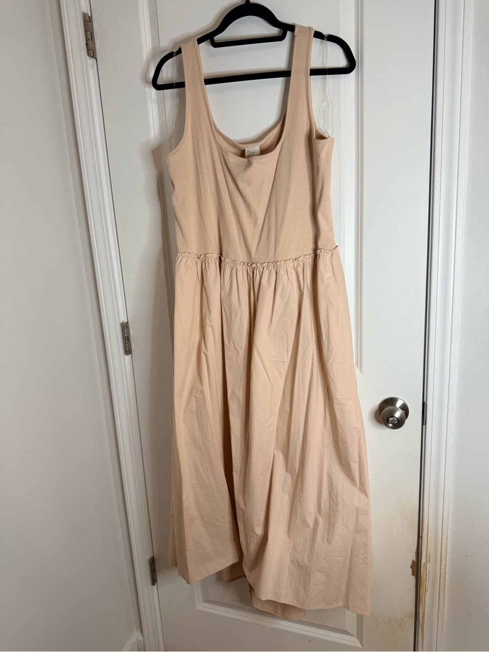 a new day Cream Sleeveless Maxi Dress